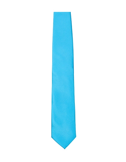 Satin Tie zum Besticken und Bedrucken in der Farbe Turquoise mit Ihren Logo, Schriftzug oder Motiv.