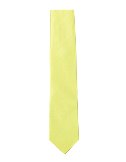 Twill Tie zum Besticken und Bedrucken in der Farbe Lemon mit Ihren Logo, Schriftzug oder Motiv.