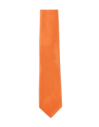 Twill Tie zum Besticken und Bedrucken in der Farbe Orange mit Ihren Logo, Schriftzug oder Motiv.