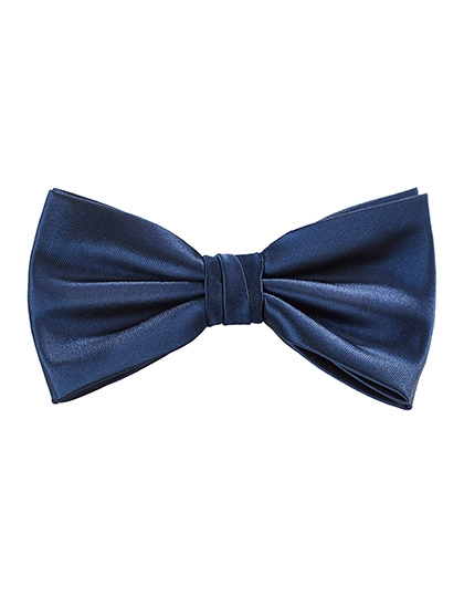 Satin Bow Tie zum Besticken und Bedrucken in der Farbe Navy mit Ihren Logo, Schriftzug oder Motiv.