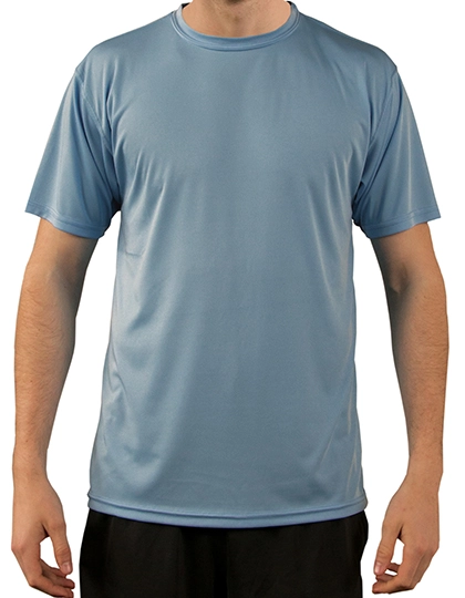 Solar Performance Short Sleeve T-Shirt zum Besticken und Bedrucken in der Farbe Hydro mit Ihren Logo, Schriftzug oder Motiv.