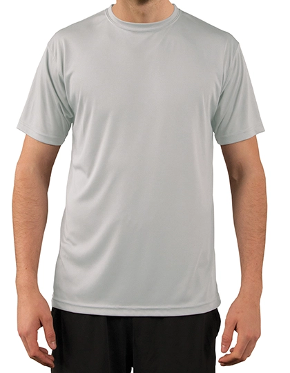 Solar Performance Short Sleeve T-Shirt zum Besticken und Bedrucken in der Farbe Pearl Grey mit Ihren Logo, Schriftzug oder Motiv.
