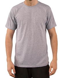 Basic Short Sleeve T-Shirt zum Besticken und Bedrucken in der Farbe Ash Heather mit Ihren Logo, Schriftzug oder Motiv.