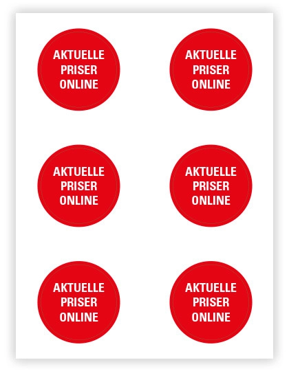 Sticker - Aktuelle Preise Online zum Besticken und Bedrucken in der Farbe Danish mit Ihren Logo, Schriftzug oder Motiv.