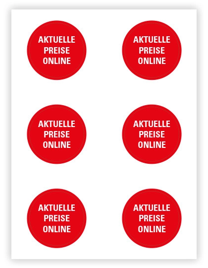 Sticker - Aktuelle Preise Online zum Besticken und Bedrucken in der Farbe German mit Ihren Logo, Schriftzug oder Motiv.