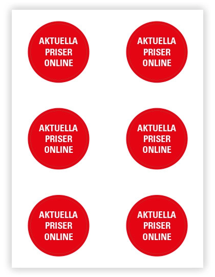Sticker - Aktuelle Preise Online zum Besticken und Bedrucken in der Farbe Swedish mit Ihren Logo, Schriftzug oder Motiv.