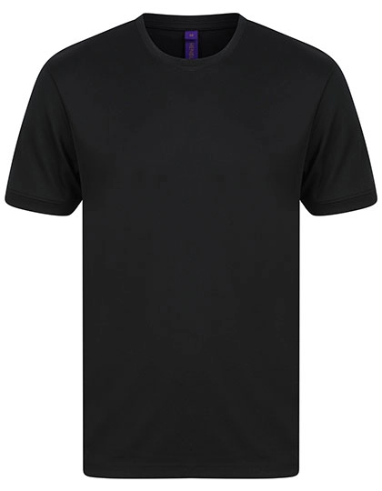 HiCool® Performance T-Shirt zum Besticken und Bedrucken in der Farbe Black mit Ihren Logo, Schriftzug oder Motiv.