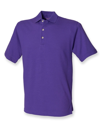 Classic Cotton Piqué Polo Shirt zum Besticken und Bedrucken in der Farbe Purple mit Ihren Logo, Schriftzug oder Motiv.