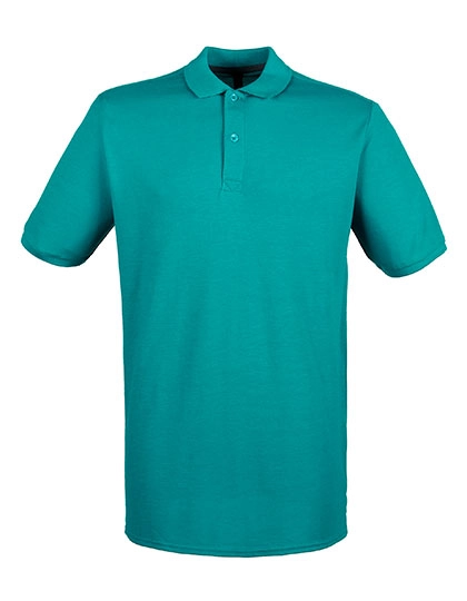 Men´s Micro-Fine Piqué Polo Shirt zum Besticken und Bedrucken in der Farbe Bright Jade mit Ihren Logo, Schriftzug oder Motiv.