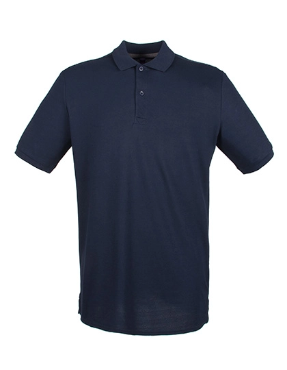 Men´s Micro-Fine Piqué Polo Shirt zum Besticken und Bedrucken in der Farbe Navy mit Ihren Logo, Schriftzug oder Motiv.