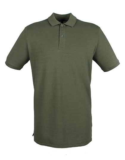 Men´s Micro-Fine Piqué Polo Shirt zum Besticken und Bedrucken in der Farbe Olive mit Ihren Logo, Schriftzug oder Motiv.