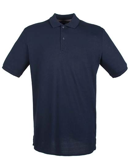 Men´s Micro-Fine Piqué Polo Shirt zum Besticken und Bedrucken in der Farbe Oxford Navy mit Ihren Logo, Schriftzug oder Motiv.