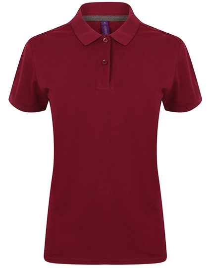 Ladies´ Micro-Fine-Piqué Polo Shirt zum Besticken und Bedrucken in der Farbe Burgundy mit Ihren Logo, Schriftzug oder Motiv.