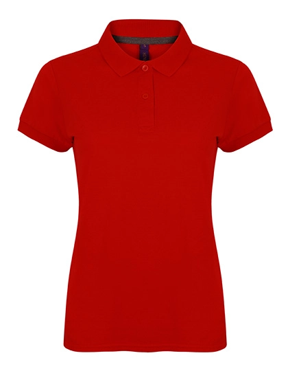 Ladies´ Micro-Fine-Piqué Polo Shirt zum Besticken und Bedrucken in der Farbe Classic Red mit Ihren Logo, Schriftzug oder Motiv.