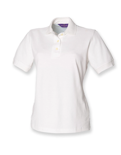 Ladies´ Classic Cotton Piqué Polo Shirt zum Besticken und Bedrucken in der Farbe White mit Ihren Logo, Schriftzug oder Motiv.
