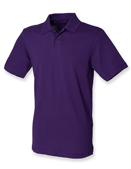 Men´s Stretch Piqué Polo Shirt zum Besticken und Bedrucken in der Farbe Purple mit Ihren Logo, Schriftzug oder Motiv.