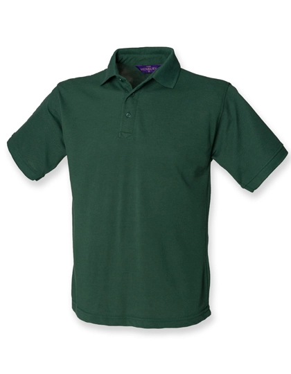 Men´s 65/35 Classic Piqué Polo Shirt zum Besticken und Bedrucken in der Farbe Bottle mit Ihren Logo, Schriftzug oder Motiv.