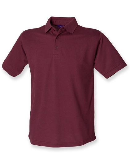 Men´s 65/35 Classic Piqué Polo Shirt zum Besticken und Bedrucken in der Farbe Burgundy mit Ihren Logo, Schriftzug oder Motiv.