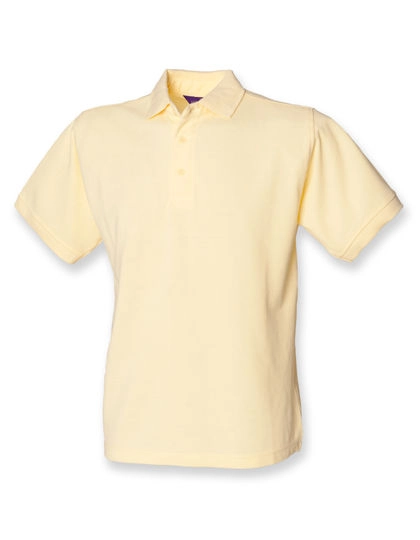 Men´s 65/35 Classic Piqué Polo Shirt zum Besticken und Bedrucken in der Farbe Lemon mit Ihren Logo, Schriftzug oder Motiv.