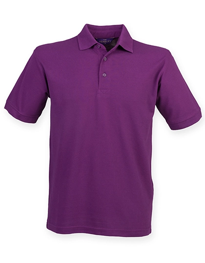 Men´s 65/35 Classic Piqué Polo Shirt zum Besticken und Bedrucken in der Farbe Magenta mit Ihren Logo, Schriftzug oder Motiv.