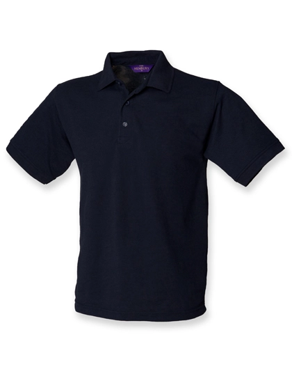 Men´s 65/35 Classic Piqué Polo Shirt zum Besticken und Bedrucken in der Farbe Navy mit Ihren Logo, Schriftzug oder Motiv.