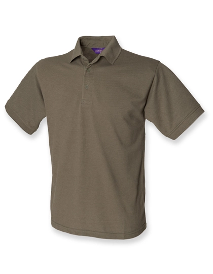 Men´s 65/35 Classic Piqué Polo Shirt zum Besticken und Bedrucken in der Farbe Olive mit Ihren Logo, Schriftzug oder Motiv.