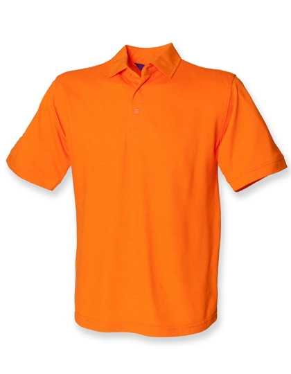 Men´s 65/35 Classic Piqué Polo Shirt zum Besticken und Bedrucken in der Farbe Orange mit Ihren Logo, Schriftzug oder Motiv.