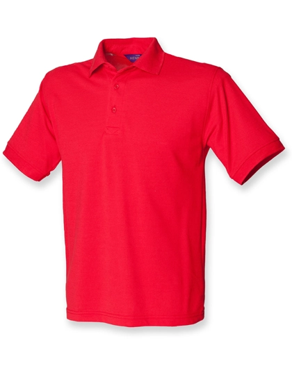 Men´s 65/35 Classic Piqué Polo Shirt zum Besticken und Bedrucken in der Farbe Red mit Ihren Logo, Schriftzug oder Motiv.