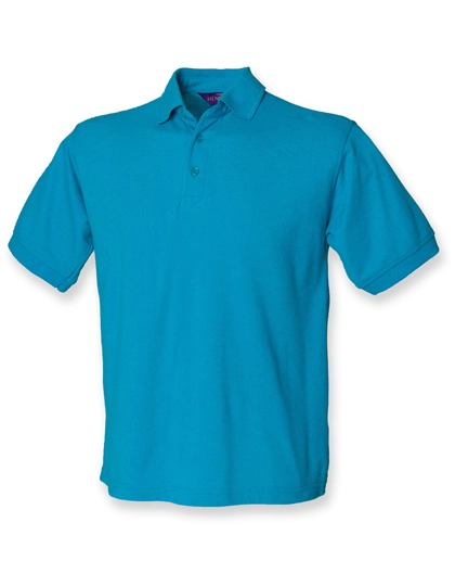 Men´s 65/35 Classic Piqué Polo Shirt zum Besticken und Bedrucken in der Farbe Turquoise mit Ihren Logo, Schriftzug oder Motiv.