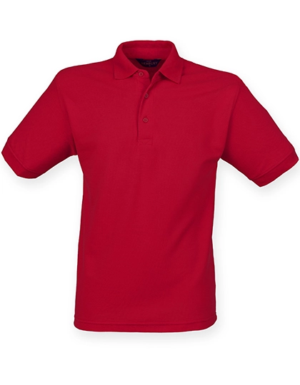 Men´s 65/35 Classic Piqué Polo Shirt zum Besticken und Bedrucken in der Farbe Vintage Red mit Ihren Logo, Schriftzug oder Motiv.