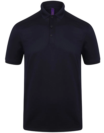 Men´s Slim Fit Stretch Polo Shirt + Wicking Finish zum Besticken und Bedrucken in der Farbe Oxford Navy mit Ihren Logo, Schriftzug oder Motiv.