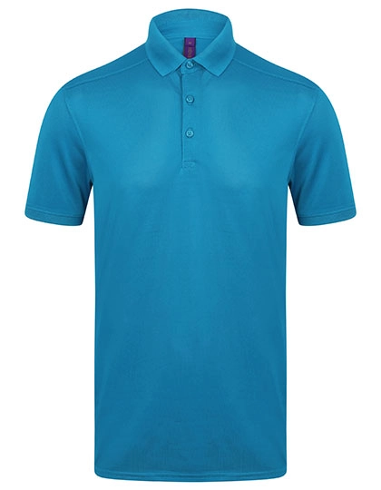 Men´s Slim Fit Stretch Polo Shirt + Wicking Finish zum Besticken und Bedrucken in der Farbe Sapphire Blue mit Ihren Logo, Schriftzug oder Motiv.