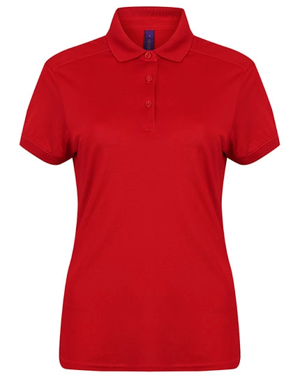 Ladies´ Slim Fit Stretch Polo Shirt + Wicking Finish zum Besticken und Bedrucken in der Farbe Red mit Ihren Logo, Schriftzug oder Motiv.