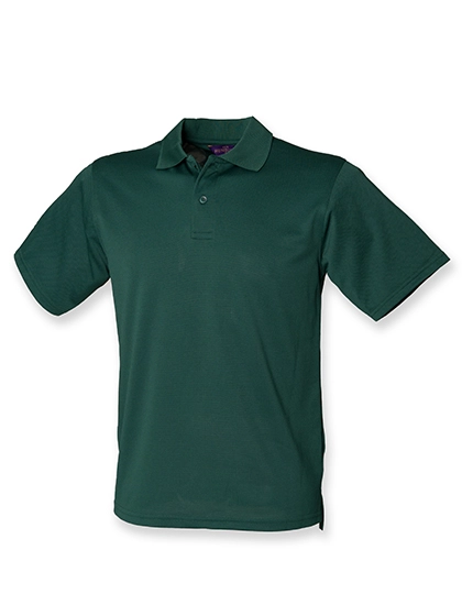 Men´s Coolplus® Wicking Polo Shirt zum Besticken und Bedrucken in der Farbe Bottle mit Ihren Logo, Schriftzug oder Motiv.