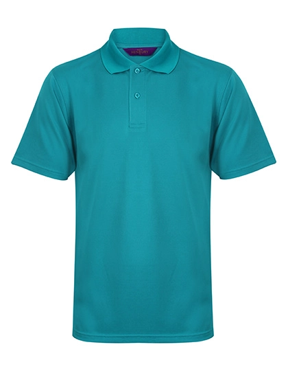 Men´s Coolplus® Wicking Polo Shirt zum Besticken und Bedrucken in der Farbe Bright Jade mit Ihren Logo, Schriftzug oder Motiv.