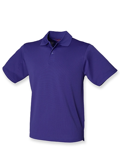 Men´s Coolplus® Wicking Polo Shirt zum Besticken und Bedrucken in der Farbe Bright Purple mit Ihren Logo, Schriftzug oder Motiv.