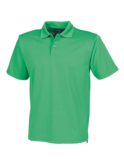 Men´s Coolplus® Wicking Polo Shirt zum Besticken und Bedrucken in der Farbe Kelly Green mit Ihren Logo, Schriftzug oder Motiv.
