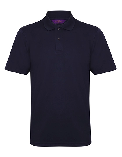 Men´s Coolplus® Wicking Polo Shirt zum Besticken und Bedrucken in der Farbe Oxford Navy mit Ihren Logo, Schriftzug oder Motiv.