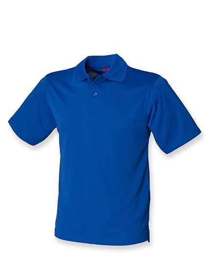 Men´s Coolplus® Wicking Polo Shirt zum Besticken und Bedrucken in der Farbe Royal mit Ihren Logo, Schriftzug oder Motiv.