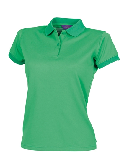 Ladies´ Coolplus® Wicking Polo Shirt zum Besticken und Bedrucken in der Farbe Kelly Green mit Ihren Logo, Schriftzug oder Motiv.