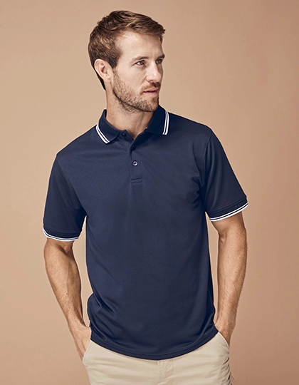 Men´s Coolplus® Short Sleeved Tipped Polo Shirt zum Besticken und Bedrucken mit Ihren Logo, Schriftzug oder Motiv.