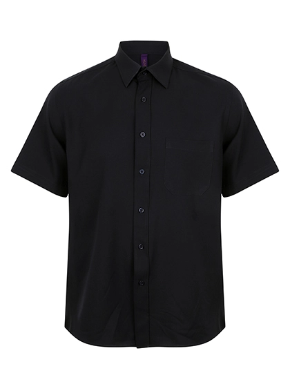 Men´s Wicking Short Sleeve Shirt zum Besticken und Bedrucken in der Farbe Navy mit Ihren Logo, Schriftzug oder Motiv.