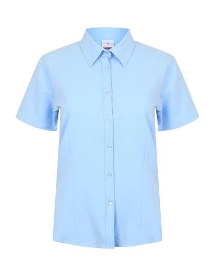 Ladies´ Wicking Short Sleeve Shirt zum Besticken und Bedrucken in der Farbe Light Blue mit Ihren Logo, Schriftzug oder Motiv.