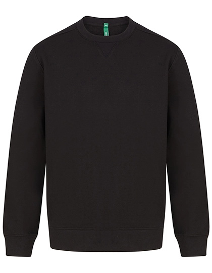 Unisex Sustainable Sweatshirt zum Besticken und Bedrucken in der Farbe Black mit Ihren Logo, Schriftzug oder Motiv.