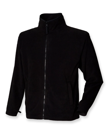 Men´s Microfleece Jacket zum Besticken und Bedrucken in der Farbe Black mit Ihren Logo, Schriftzug oder Motiv.