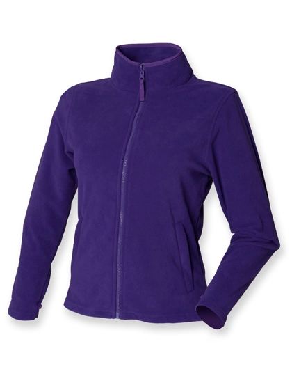 Ladies´ Microfleece Jacket zum Besticken und Bedrucken in der Farbe Purple mit Ihren Logo, Schriftzug oder Motiv.