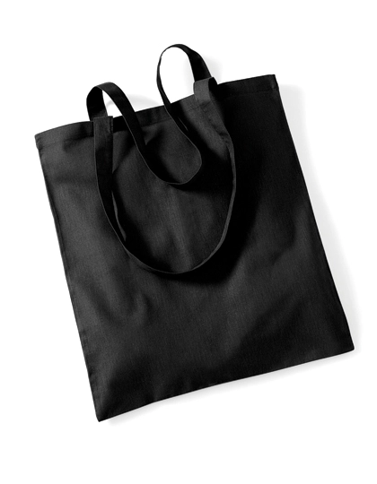 Bag For Life - Long Handles zum Besticken und Bedrucken in der Farbe Black mit Ihren Logo, Schriftzug oder Motiv.
