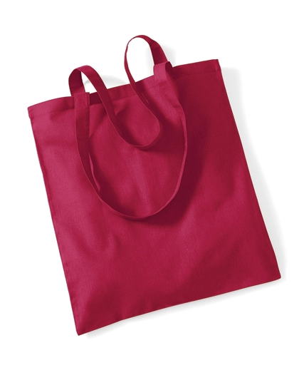 Bag For Life - Long Handles zum Besticken und Bedrucken in der Farbe Cranberry mit Ihren Logo, Schriftzug oder Motiv.