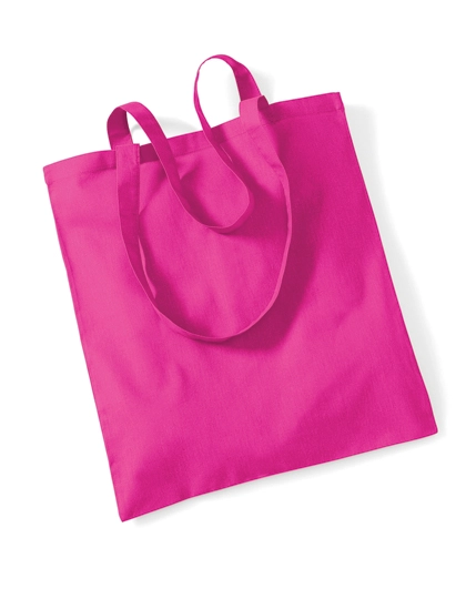 Bag For Life - Long Handles zum Besticken und Bedrucken in der Farbe Fuchsia mit Ihren Logo, Schriftzug oder Motiv.