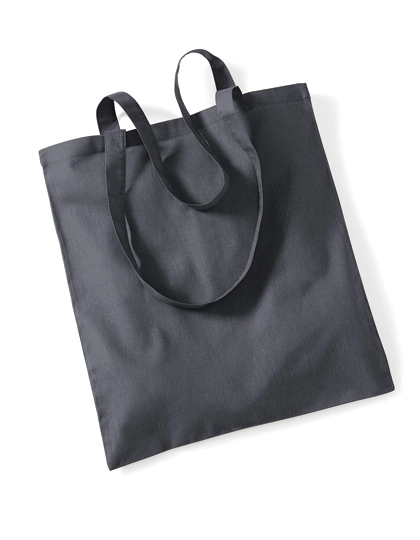 Bag For Life - Long Handles zum Besticken und Bedrucken in der Farbe Graphite Grey mit Ihren Logo, Schriftzug oder Motiv.